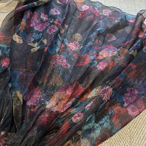 Stunning sheer high waisted maxi skirt XS-S - Picture 3 of 4